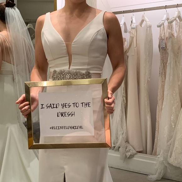 Mikeala wedding dress and belt - Picture 1 of 12